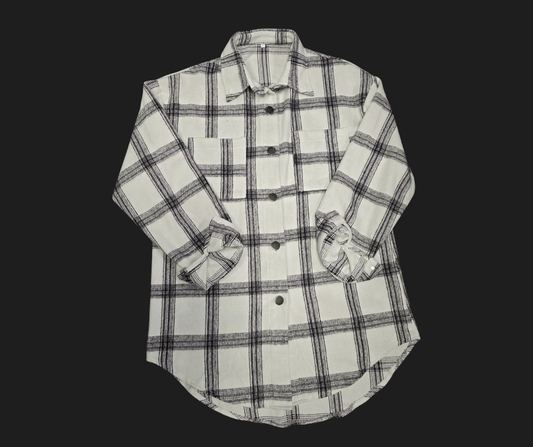Plaid shirt on a black background