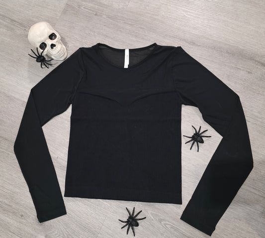 Long Sleeve Mesh Top