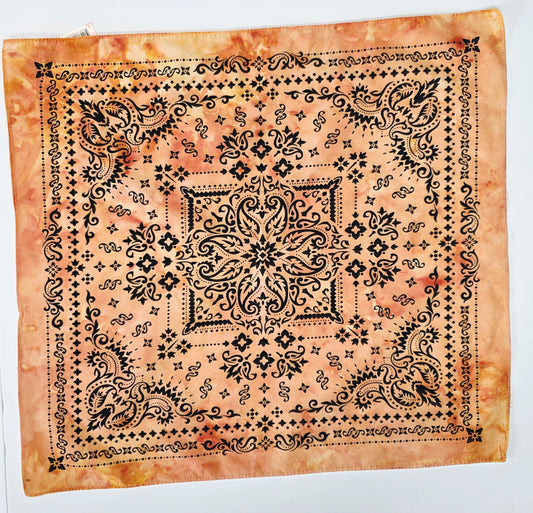 Ice Dyed Tie-Dye Bandana