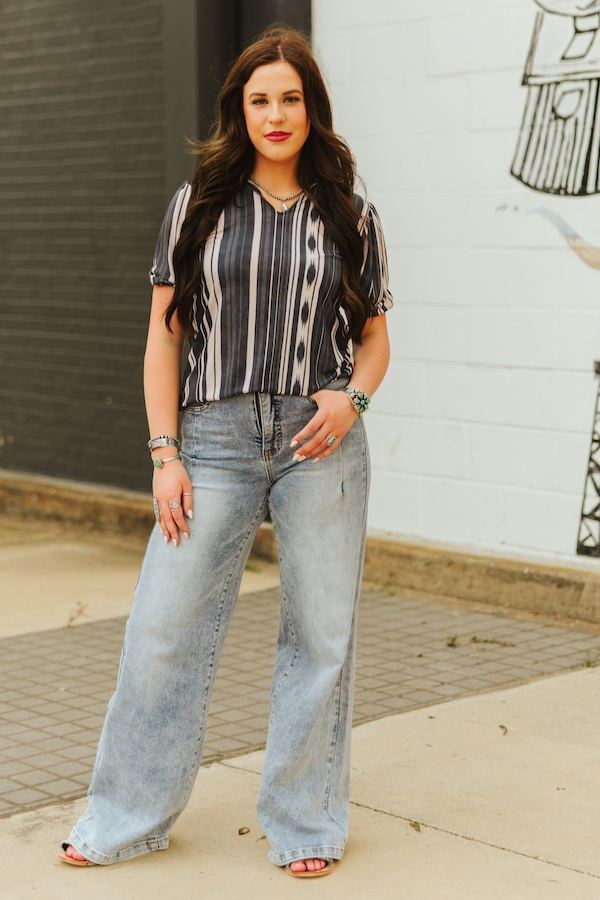 Plus Size Wide Leg Jeans
