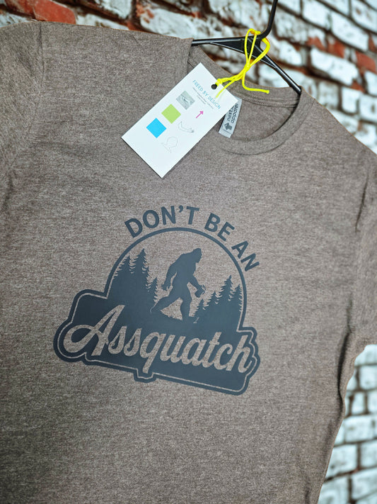 Don't Be An Assquatch Color-Coded T-Shirt | Designed for Neurodivergent Needs